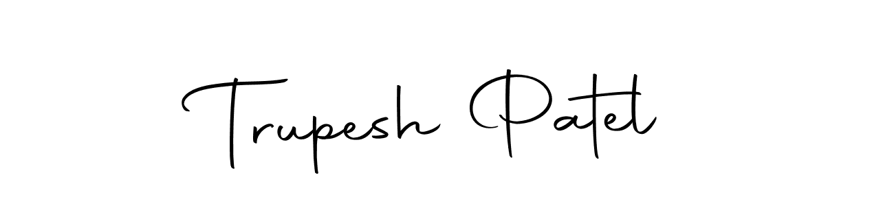 This is the best signature style for the Trupesh Patel name. Also you like these signature font (Autography-DOLnW). Mix name signature. Trupesh Patel signature style 10 images and pictures png