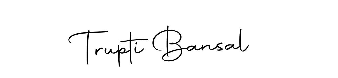 It looks lik you need a new signature style for name Trupti Bansal. Design unique handwritten (Autography-DOLnW) signature with our free signature maker in just a few clicks. Trupti Bansal signature style 10 images and pictures png