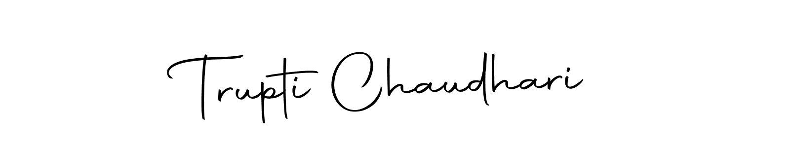 Create a beautiful signature design for name Trupti Chaudhari. With this signature (Autography-DOLnW) fonts, you can make a handwritten signature for free. Trupti Chaudhari signature style 10 images and pictures png