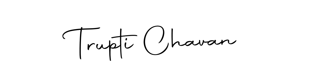 How to make Trupti Chavan name signature. Use Autography-DOLnW style for creating short signs online. This is the latest handwritten sign. Trupti Chavan signature style 10 images and pictures png