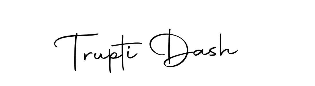 How to make Trupti Dash name signature. Use Autography-DOLnW style for creating short signs online. This is the latest handwritten sign. Trupti Dash signature style 10 images and pictures png