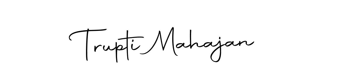 Design your own signature with our free online signature maker. With this signature software, you can create a handwritten (Autography-DOLnW) signature for name Trupti Mahajan. Trupti Mahajan signature style 10 images and pictures png