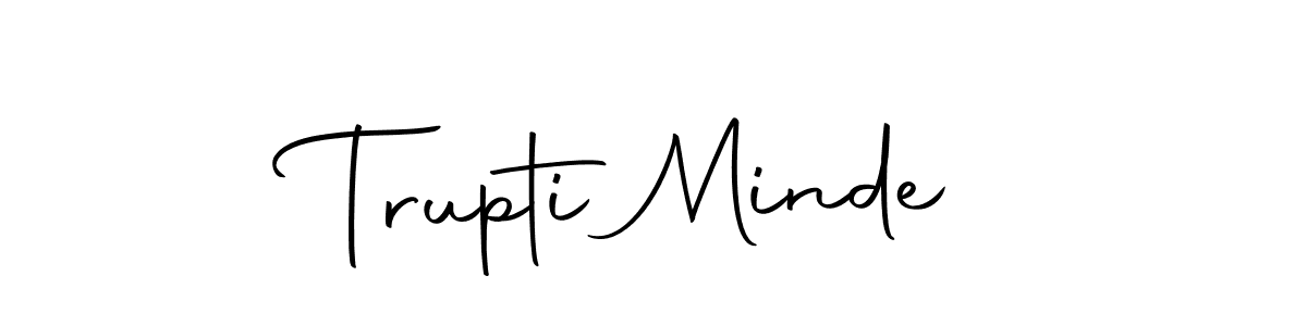 Trupti Minde stylish signature style. Best Handwritten Sign (Autography-DOLnW) for my name. Handwritten Signature Collection Ideas for my name Trupti Minde. Trupti Minde signature style 10 images and pictures png