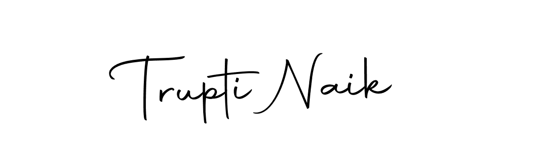 Design your own signature with our free online signature maker. With this signature software, you can create a handwritten (Autography-DOLnW) signature for name Trupti Naik. Trupti Naik signature style 10 images and pictures png