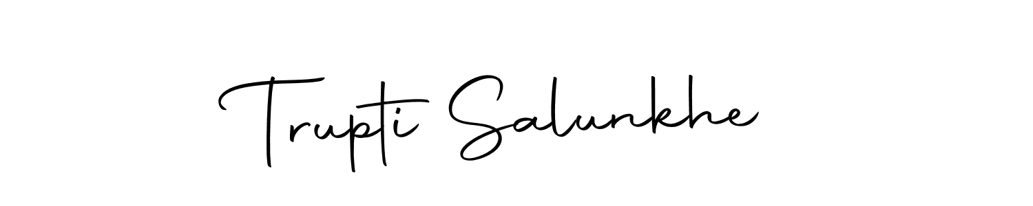 Use a signature maker to create a handwritten signature online. With this signature software, you can design (Autography-DOLnW) your own signature for name Trupti Salunkhe. Trupti Salunkhe signature style 10 images and pictures png