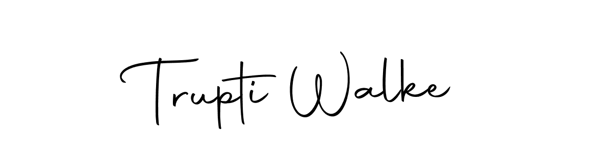 Design your own signature with our free online signature maker. With this signature software, you can create a handwritten (Autography-DOLnW) signature for name Trupti Walke. Trupti Walke signature style 10 images and pictures png
