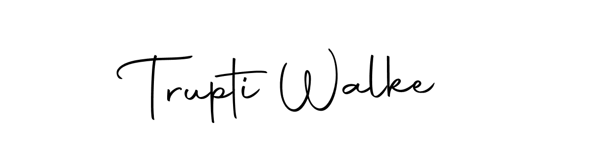 Design your own signature with our free online signature maker. With this signature software, you can create a handwritten (Autography-DOLnW) signature for name Trupti Walke. Trupti Walke signature style 10 images and pictures png