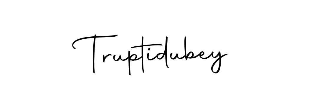 The best way (Autography-DOLnW) to make a short signature is to pick only two or three words in your name. The name Truptidubey include a total of six letters. For converting this name. Truptidubey signature style 10 images and pictures png