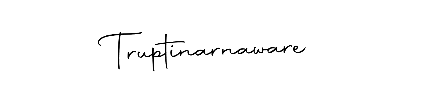 Make a beautiful signature design for name Truptinarnaware. Use this online signature maker to create a handwritten signature for free. Truptinarnaware signature style 10 images and pictures png