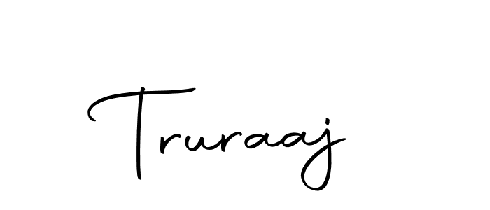Make a beautiful signature design for name Truraaj. With this signature (Autography-DOLnW) style, you can create a handwritten signature for free. Truraaj signature style 10 images and pictures png