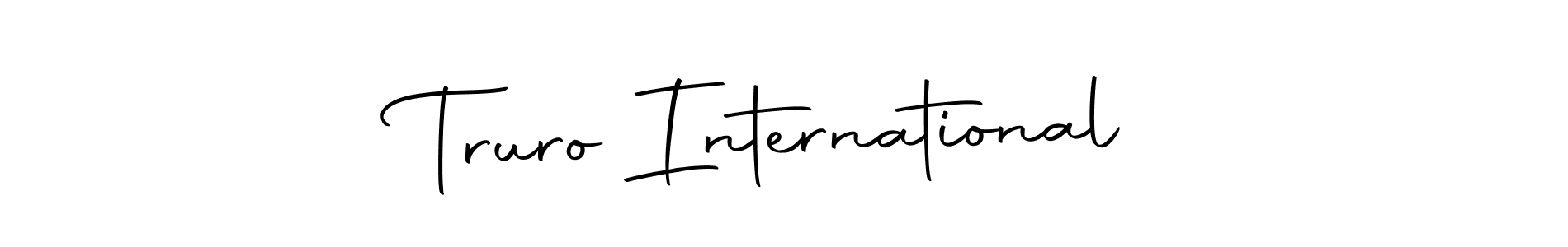 It looks lik you need a new signature style for name Truro International. Design unique handwritten (Autography-DOLnW) signature with our free signature maker in just a few clicks. Truro International signature style 10 images and pictures png