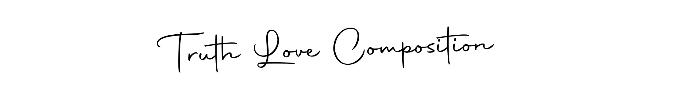 Here are the top 10 professional signature styles for the name Truth Love Composition. These are the best autograph styles you can use for your name. Truth Love Composition signature style 10 images and pictures png