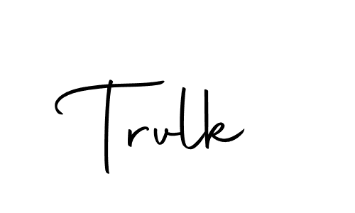 Design your own signature with our free online signature maker. With this signature software, you can create a handwritten (Autography-DOLnW) signature for name Trvlk. Trvlk signature style 10 images and pictures png
