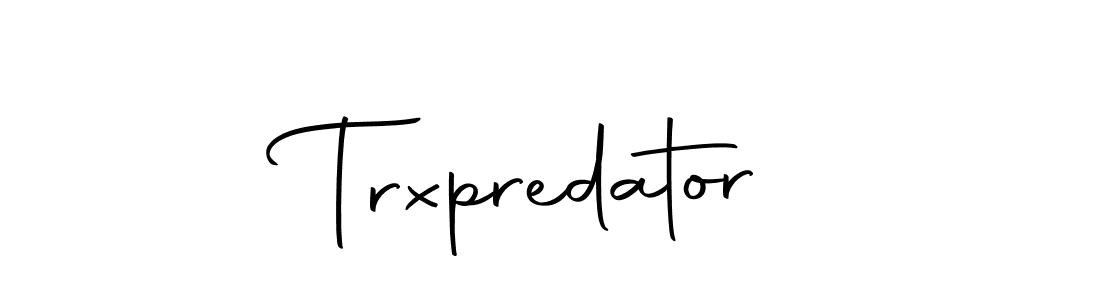 How to make Trxpredator name signature. Use Autography-DOLnW style for creating short signs online. This is the latest handwritten sign. Trxpredator signature style 10 images and pictures png