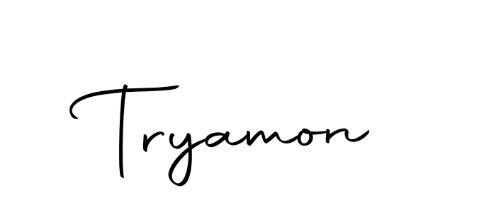 How to make Tryamon signature? Autography-DOLnW is a professional autograph style. Create handwritten signature for Tryamon name. Tryamon signature style 10 images and pictures png