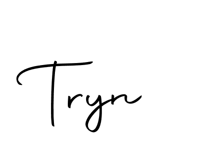 How to make Tryn signature? Autography-DOLnW is a professional autograph style. Create handwritten signature for Tryn name. Tryn signature style 10 images and pictures png