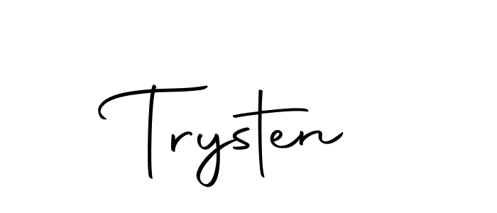 You should practise on your own different ways (Autography-DOLnW) to write your name (Trysten) in signature. don't let someone else do it for you. Trysten signature style 10 images and pictures png