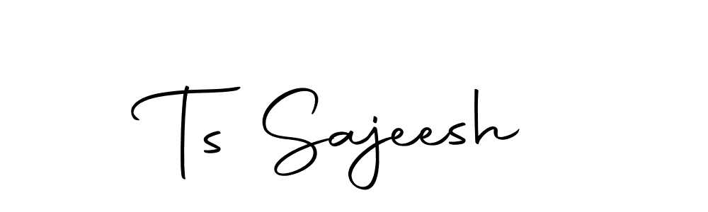 How to make Ts Sajeesh signature? Autography-DOLnW is a professional autograph style. Create handwritten signature for Ts Sajeesh name. Ts Sajeesh signature style 10 images and pictures png
