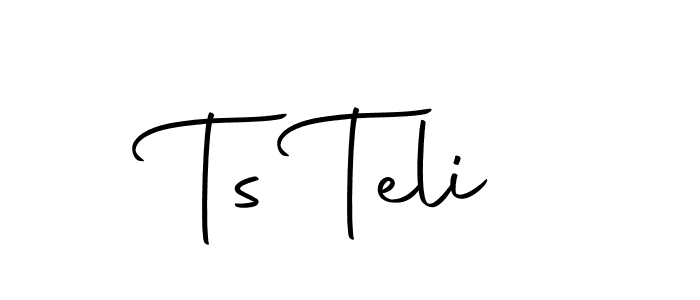 How to make Ts Teli signature? Autography-DOLnW is a professional autograph style. Create handwritten signature for Ts Teli name. Ts Teli signature style 10 images and pictures png