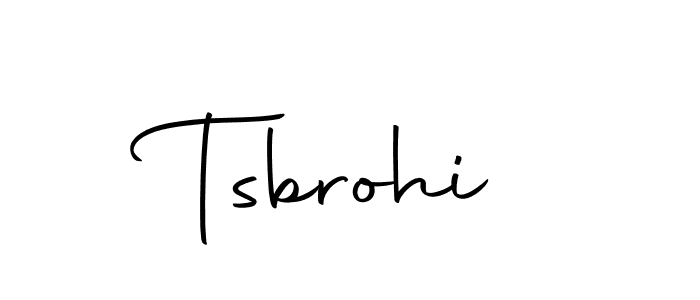 Make a beautiful signature design for name Tsbrohi. Use this online signature maker to create a handwritten signature for free. Tsbrohi signature style 10 images and pictures png