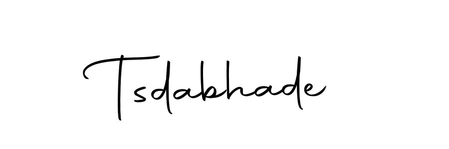 Make a beautiful signature design for name Tsdabhade. With this signature (Autography-DOLnW) style, you can create a handwritten signature for free. Tsdabhade signature style 10 images and pictures png