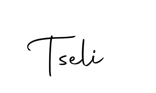 Design your own signature with our free online signature maker. With this signature software, you can create a handwritten (Autography-DOLnW) signature for name Tseli. Tseli signature style 10 images and pictures png