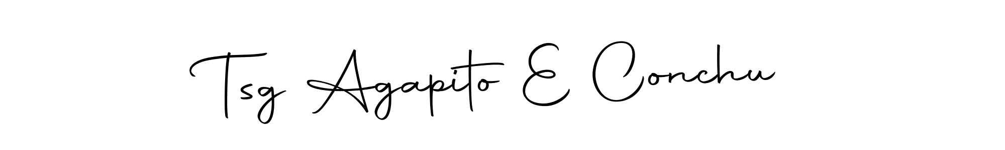 Autography-DOLnW is a professional signature style that is perfect for those who want to add a touch of class to their signature. It is also a great choice for those who want to make their signature more unique. Get Tsg Agapito E Conchu name to fancy signature for free. Tsg Agapito E Conchu signature style 10 images and pictures png