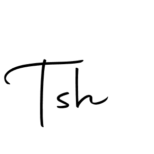 How to make Tsh signature? Autography-DOLnW is a professional autograph style. Create handwritten signature for Tsh name. Tsh signature style 10 images and pictures png