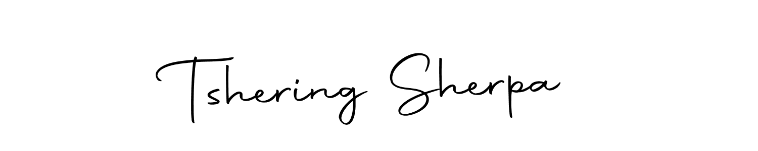 Also we have Tshering Sherpa name is the best signature style. Create professional handwritten signature collection using Autography-DOLnW autograph style. Tshering Sherpa signature style 10 images and pictures png