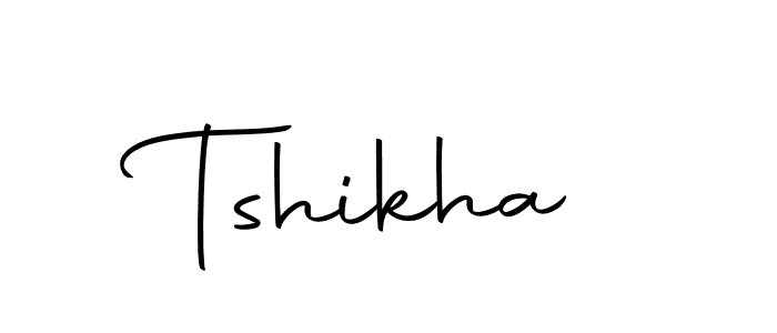 How to make Tshikha signature? Autography-DOLnW is a professional autograph style. Create handwritten signature for Tshikha name. Tshikha signature style 10 images and pictures png