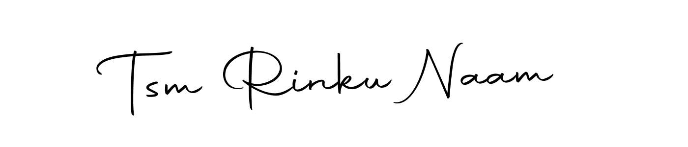 if you are searching for the best signature style for your name Tsm Rinku Naam. so please give up your signature search. here we have designed multiple signature styles  using Autography-DOLnW. Tsm Rinku Naam signature style 10 images and pictures png