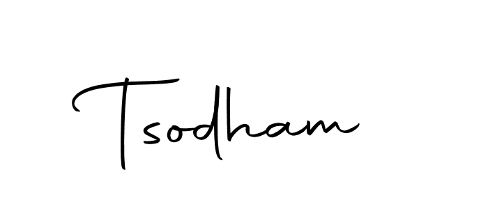 The best way (Autography-DOLnW) to make a short signature is to pick only two or three words in your name. The name Tsodham include a total of six letters. For converting this name. Tsodham signature style 10 images and pictures png