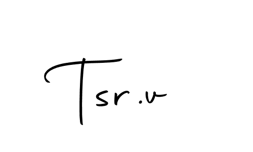 You should practise on your own different ways (Autography-DOLnW) to write your name (Tsr.v) in signature. don't let someone else do it for you. Tsr.v signature style 10 images and pictures png