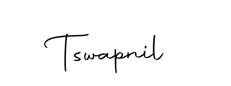 You should practise on your own different ways (Autography-DOLnW) to write your name (Tswapnil) in signature. don't let someone else do it for you. Tswapnil signature style 10 images and pictures png