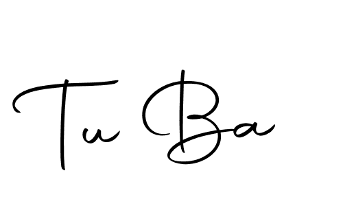 How to make Tu Ba name signature. Use Autography-DOLnW style for creating short signs online. This is the latest handwritten sign. Tu Ba signature style 10 images and pictures png