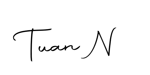 Similarly Autography-DOLnW is the best handwritten signature design. Signature creator online .You can use it as an online autograph creator for name Tuan N. Tuan N signature style 10 images and pictures png