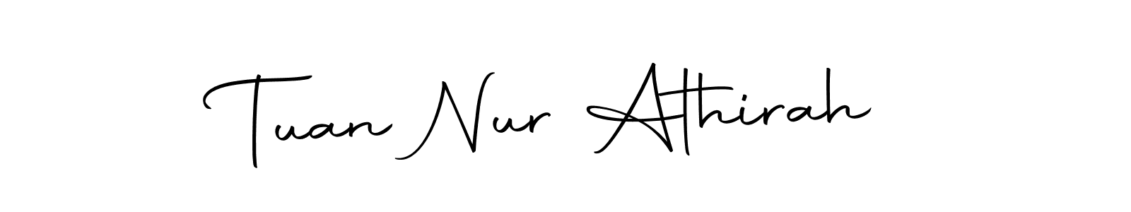 How to make Tuan Nur Athirah name signature. Use Autography-DOLnW style for creating short signs online. This is the latest handwritten sign. Tuan Nur Athirah signature style 10 images and pictures png