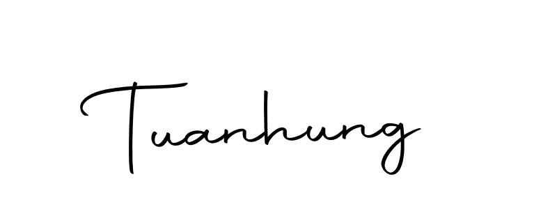 Use a signature maker to create a handwritten signature online. With this signature software, you can design (Autography-DOLnW) your own signature for name Tuanhung. Tuanhung signature style 10 images and pictures png