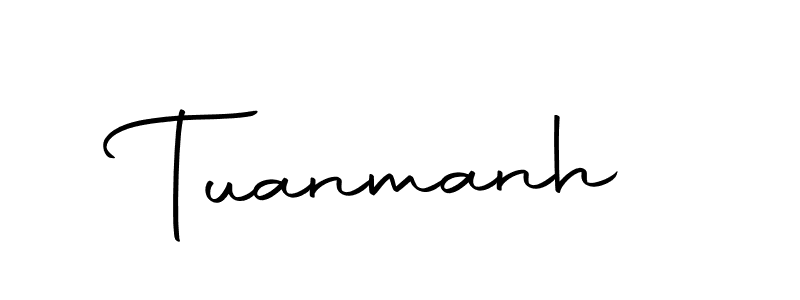 if you are searching for the best signature style for your name Tuanmanh. so please give up your signature search. here we have designed multiple signature styles  using Autography-DOLnW. Tuanmanh signature style 10 images and pictures png