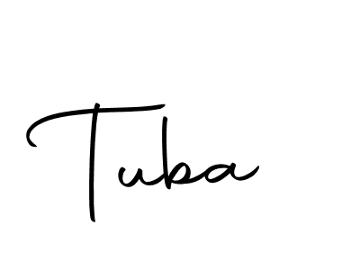 You should practise on your own different ways (Autography-DOLnW) to write your name (Tuba) in signature. don't let someone else do it for you. Tuba signature style 10 images and pictures png