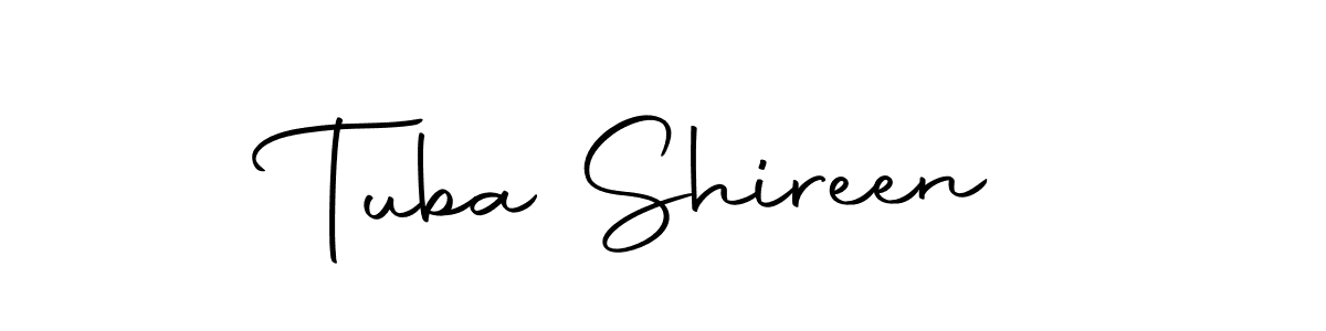 Autography-DOLnW is a professional signature style that is perfect for those who want to add a touch of class to their signature. It is also a great choice for those who want to make their signature more unique. Get Tuba Shireen name to fancy signature for free. Tuba Shireen signature style 10 images and pictures png
