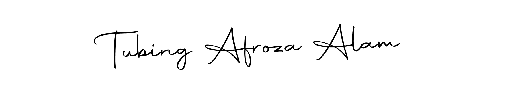You should practise on your own different ways (Autography-DOLnW) to write your name (Tubing Afroza Alam) in signature. don't let someone else do it for you. Tubing Afroza Alam signature style 10 images and pictures png