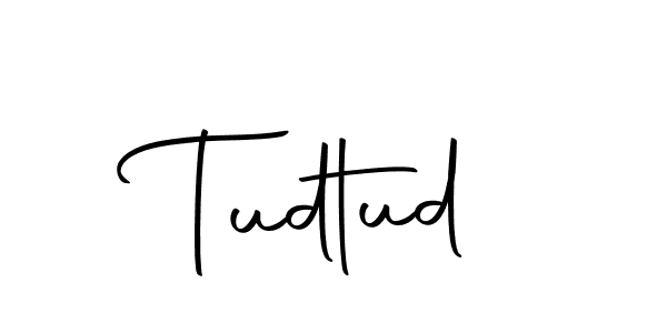 Make a beautiful signature design for name Tudtud. With this signature (Autography-DOLnW) style, you can create a handwritten signature for free. Tudtud signature style 10 images and pictures png