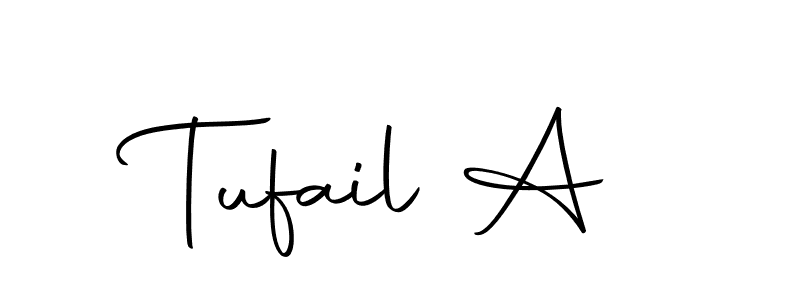 if you are searching for the best signature style for your name Tufail A. so please give up your signature search. here we have designed multiple signature styles  using Autography-DOLnW. Tufail A signature style 10 images and pictures png