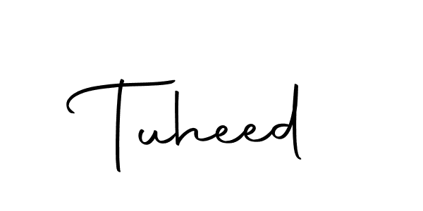 Design your own signature with our free online signature maker. With this signature software, you can create a handwritten (Autography-DOLnW) signature for name Tuheed. Tuheed signature style 10 images and pictures png