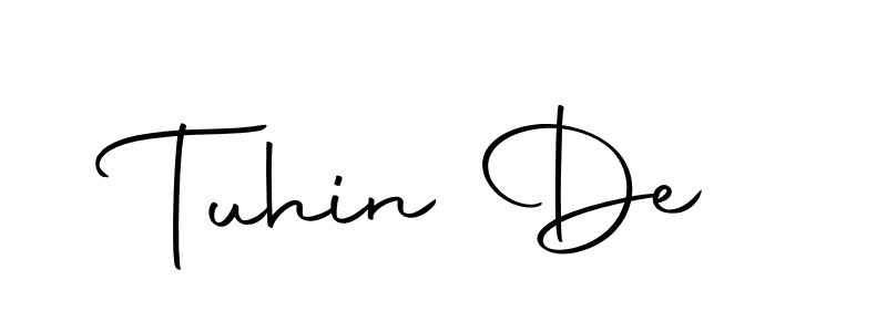 How to make Tuhin De signature? Autography-DOLnW is a professional autograph style. Create handwritten signature for Tuhin De name. Tuhin De signature style 10 images and pictures png