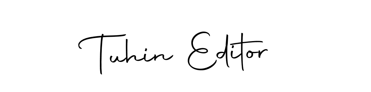 Create a beautiful signature design for name Tuhin Editor. With this signature (Autography-DOLnW) fonts, you can make a handwritten signature for free. Tuhin Editor signature style 10 images and pictures png