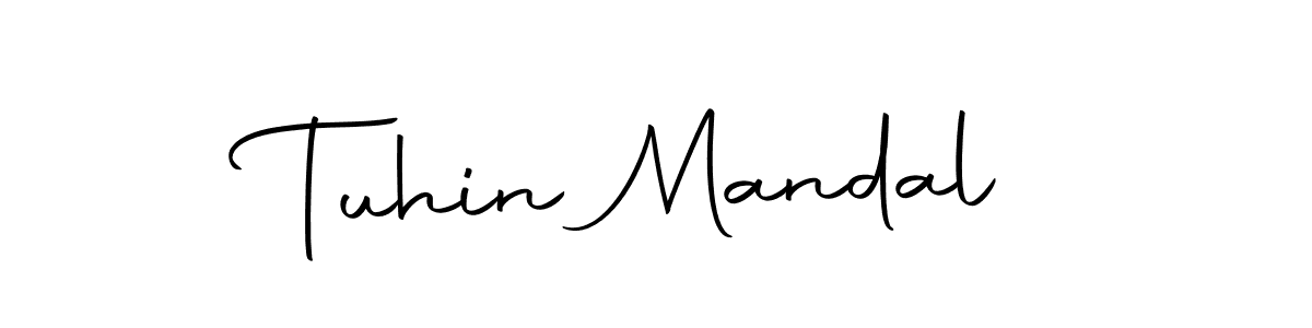 How to make Tuhin Mandal name signature. Use Autography-DOLnW style for creating short signs online. This is the latest handwritten sign. Tuhin Mandal signature style 10 images and pictures png