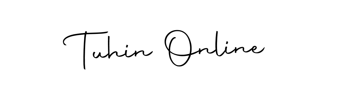 Use a signature maker to create a handwritten signature online. With this signature software, you can design (Autography-DOLnW) your own signature for name Tuhin Online. Tuhin Online signature style 10 images and pictures png