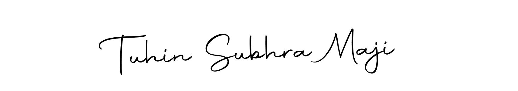 Create a beautiful signature design for name Tuhin Subhra Maji. With this signature (Autography-DOLnW) fonts, you can make a handwritten signature for free. Tuhin Subhra Maji signature style 10 images and pictures png